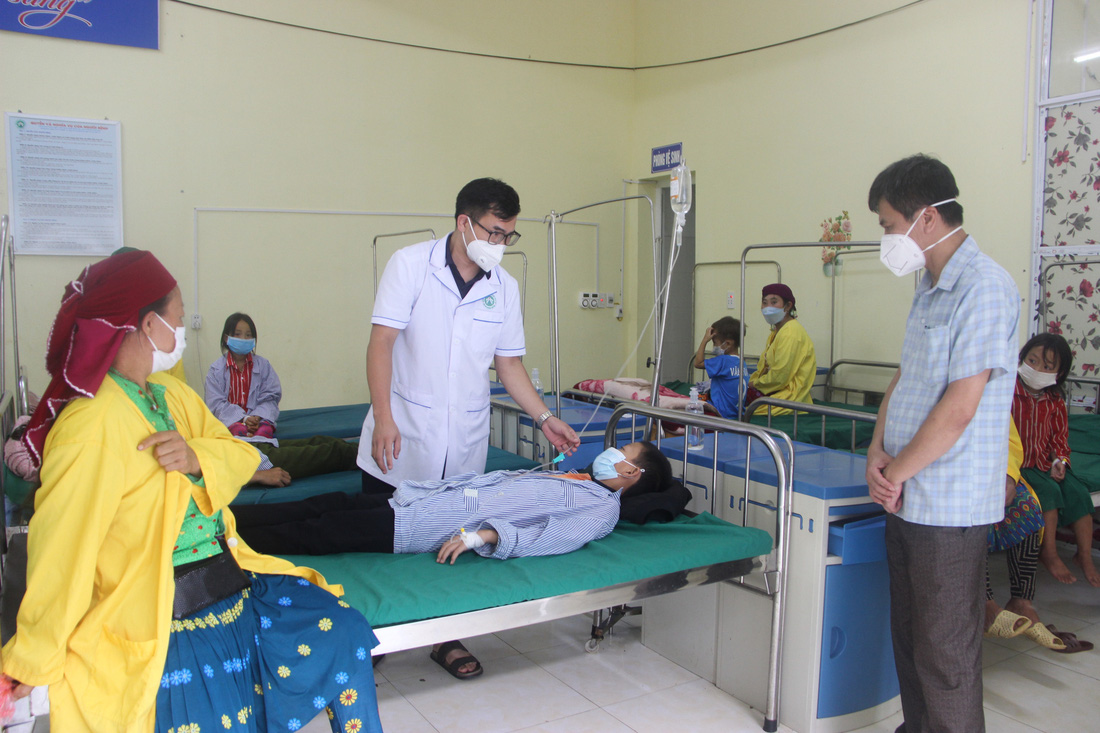 Bệnh nhân nghi mắc bệnh bạch hầu tại tỉnh Hà Giang được theo dõi tại cơ sở y tế - Ảnh: Sở Y tế Hà Giang