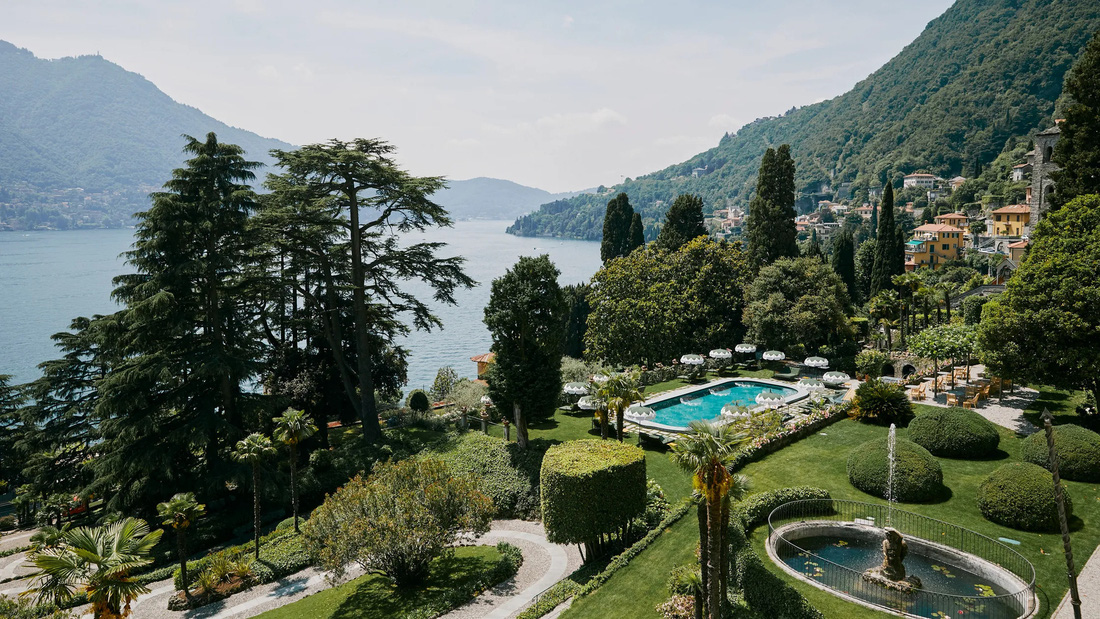 Nằm ngay cạnh bờ hồ Como, khách sạn Passalacqua có được cảnh quan thiên nhiên tuyệt đẹp - Ảnh: CNTRAVELER
