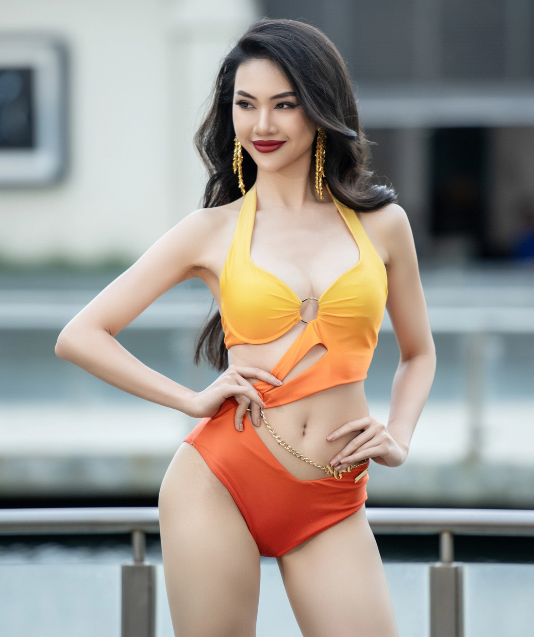 Người mẫu Quỳnh Hoa khoe vẻ đẹp quyến rũ trong trang phục áo tắm - Ảnh: BTC