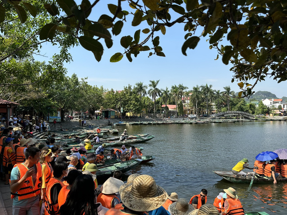 Khu du lịch Tam Cốc - Bích Động (Ninh Bình) mở cửa đón khách trở lại trong dịp lễ Quốc khánh 2-9 - Ảnh: Sở Du lịch Ninh Bình