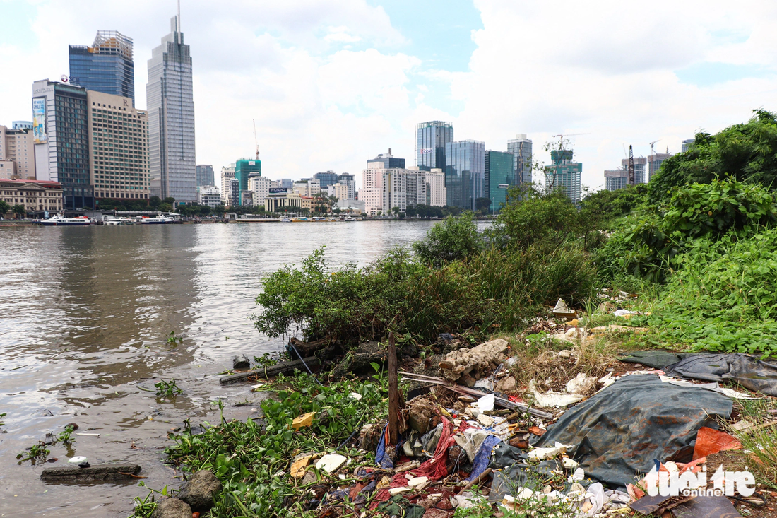 Hiện trạng cảnh quan, môi trường tự nhiên tại bờ sông Sài Gòn phía khu đô thị Thủ Thiêm còn nhếch nhác, ô nhiễm do rác thải và khói bụi từ các dự án. Điều kiện môi trường như trên đã ảnh hưởng đến cảnh quan chung của khu vực trung tâm TP, trực tiếp là khu vực bến Bạch Đằng, phía bờ tây sông Sài Gòn, khu trung tâm quận 1.