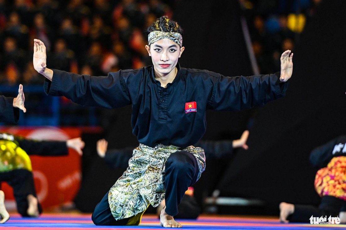 Mặc dù Indonesia là khởi nguồn của pencak silat, các vận động viên Việt Nam đã theo đuổi môn võ này và đạt được nhiều thành tích cao trong các giải đấu, đại hội thể thao khu vực lẫn thế giới - Ảnh: HỒNG QUANG