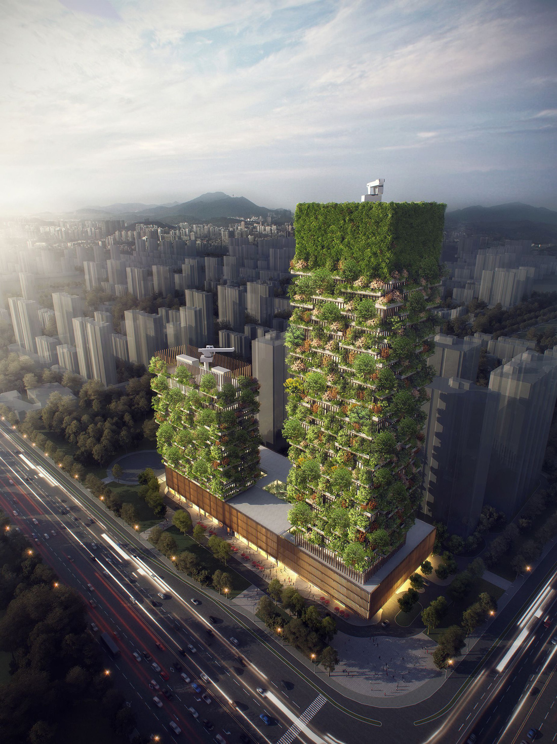 Khu dân cư xanh ở Nam Kinh, Trung Quốc - Ảnh: STEFANO BOERI ARCHITETT