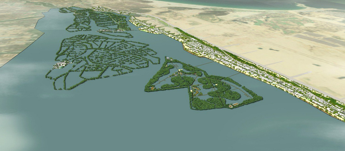 Phối cảnh trong ý tưởng quy hoạch xây dựng xung quanh đầm Thị Nại có chủ đề “Sức sống quanh đầm” - Ảnh: Sở Xây dựng Bình Định