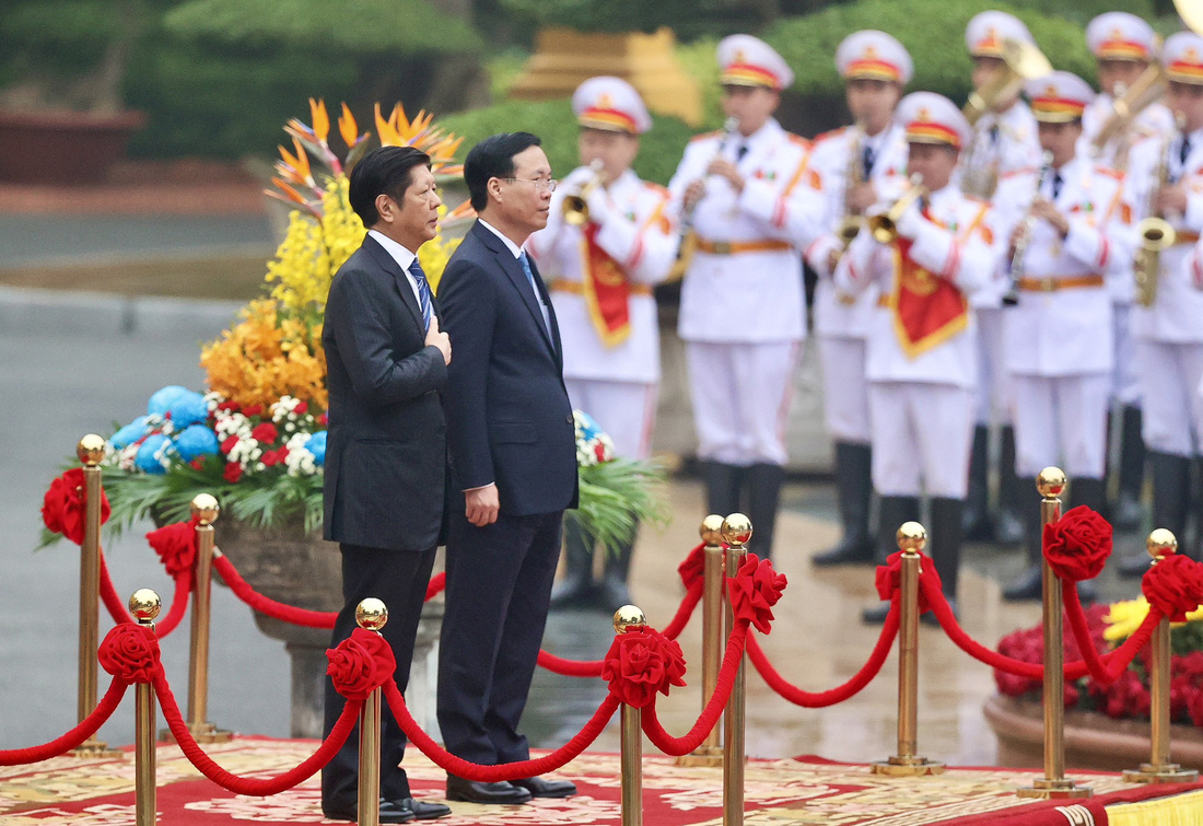Đây là chuyến thăm Việt Nam đầu tiên của Tổng thống Ferdinand Marcos Jr kể từ khi nhậm chức - Ảnh: NGUYỄN KHÁNH