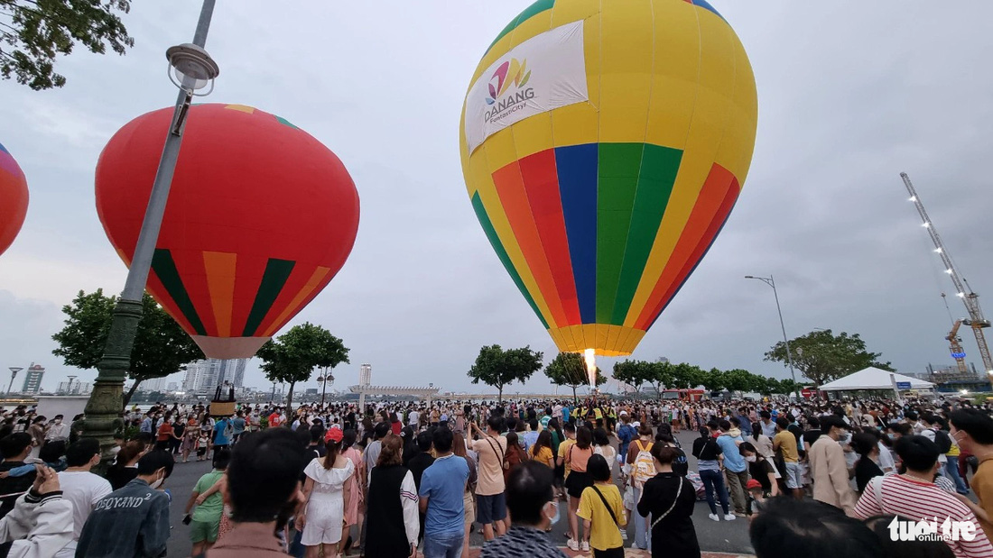 Đà Nẵng tổ chức lễ hội khinh khí cầu trên đường Bạch Đằng, đoạn dự kiến tổ chức phố đi bộ - Ảnh: TRƯỜNG TRUNG