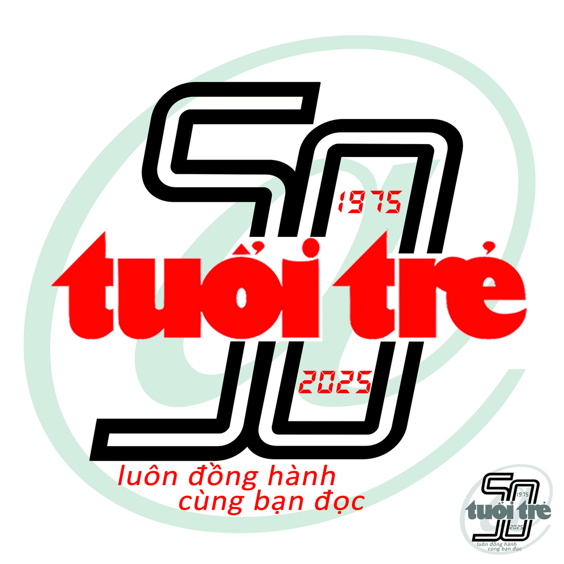 Những thiết kế logo, ý tưởng slogan kỷ niệm 50 năm thành lập báo Tuổi Trẻ - Ảnh 5.