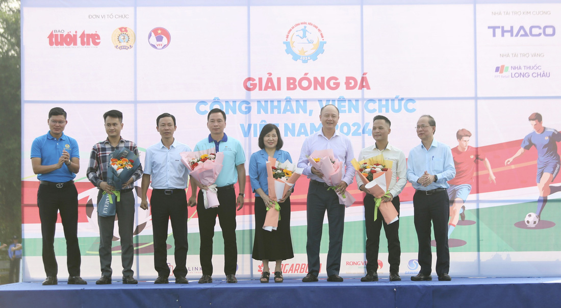 Khai mạc Vòng loại khu vực Bắc Ninh Giải bóng đá công nhân, viên chức Việt Nam 2024 - Ảnh 5.