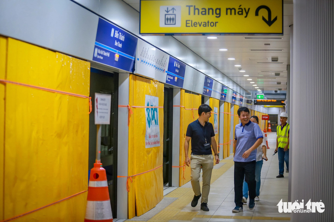 Đi metro số 1 chạy thử như thật, 4 phút 30 giây có 1 chuyến - Ảnh 5.