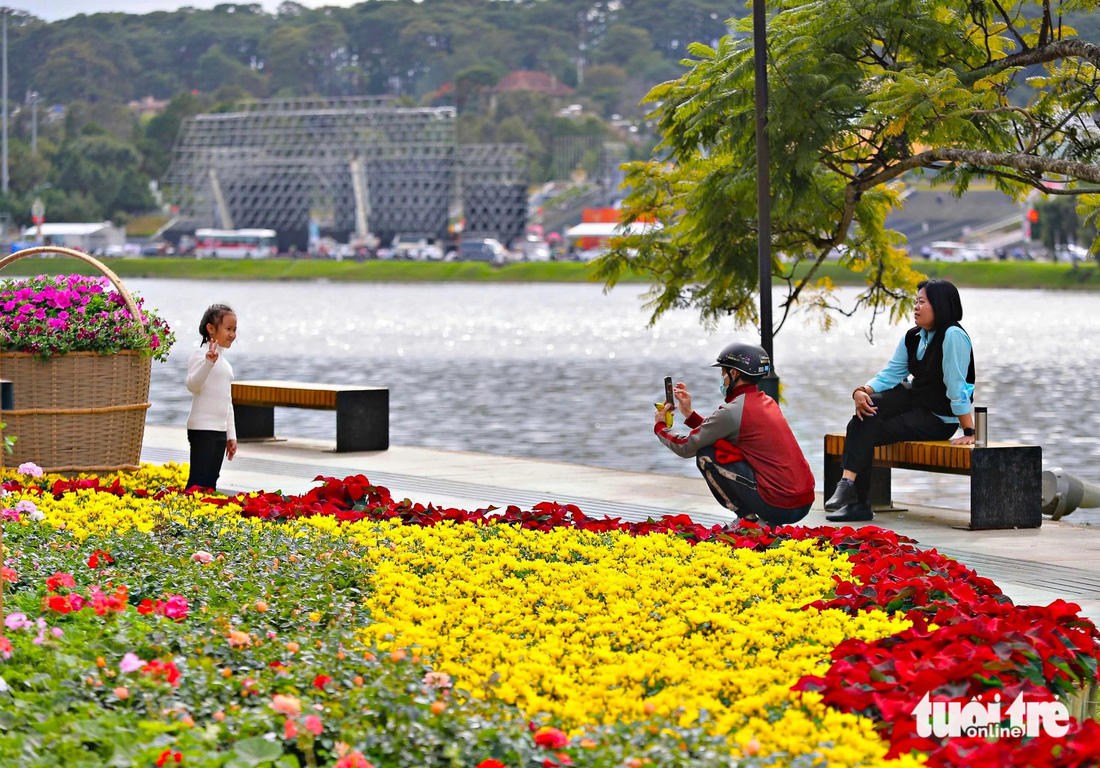 Festival hoa Đà Lạt chưa khai mạc, du khách đã nhộn nhịp check-in - Ảnh 2.