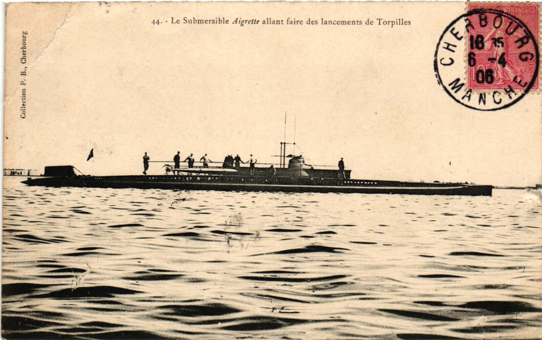 Tàu ngầm Aigrette của Pháp được hạ thủy năm Giáp Thìn