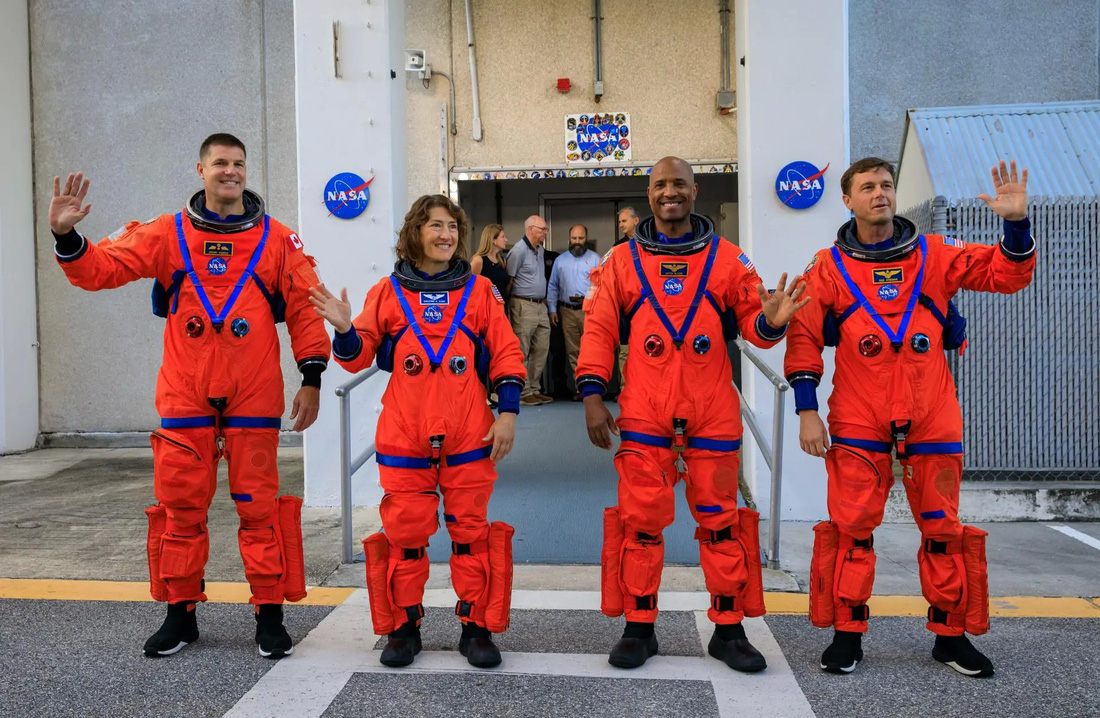 Các phi hành gia trong sứ mệnh Artemis II - Ảnh: NASA
