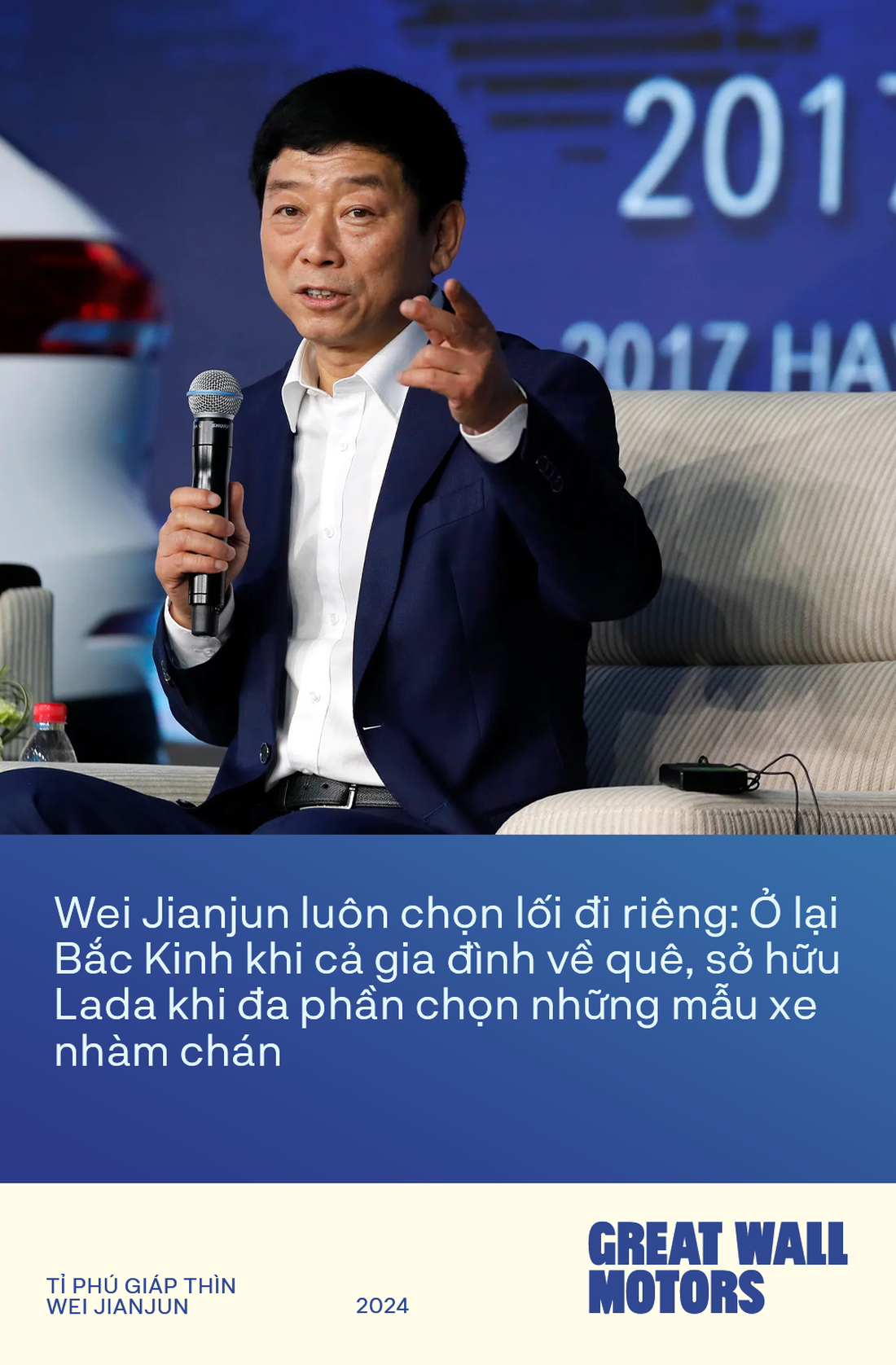 Ngay từ những ngày đầu sự nghiệp, ông Wei Jianjun đã có thói quen chọn cho mình lối đi riêng - Ảnh: NGUYỄN THÀNH ĐẠT
