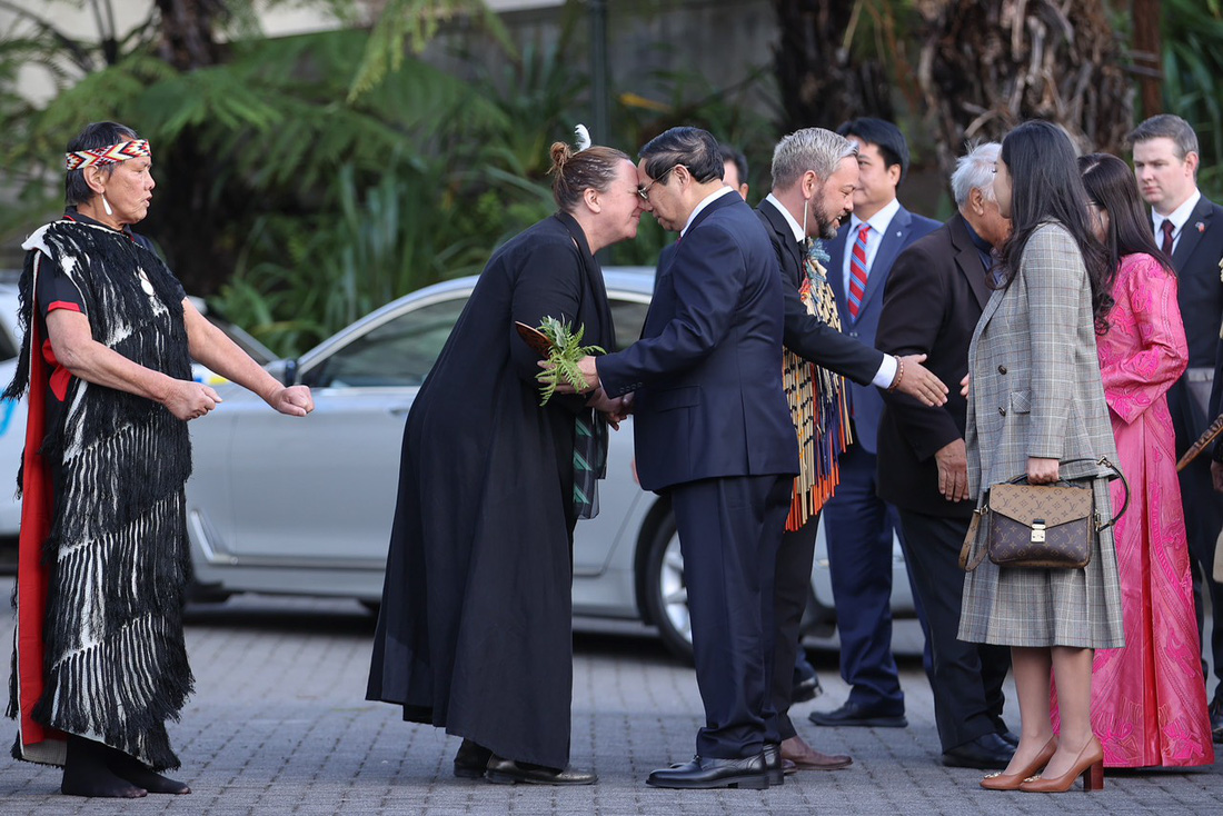 Thủ tướng Phạm Minh Chính và phu nhân thực hiện nghi thức 