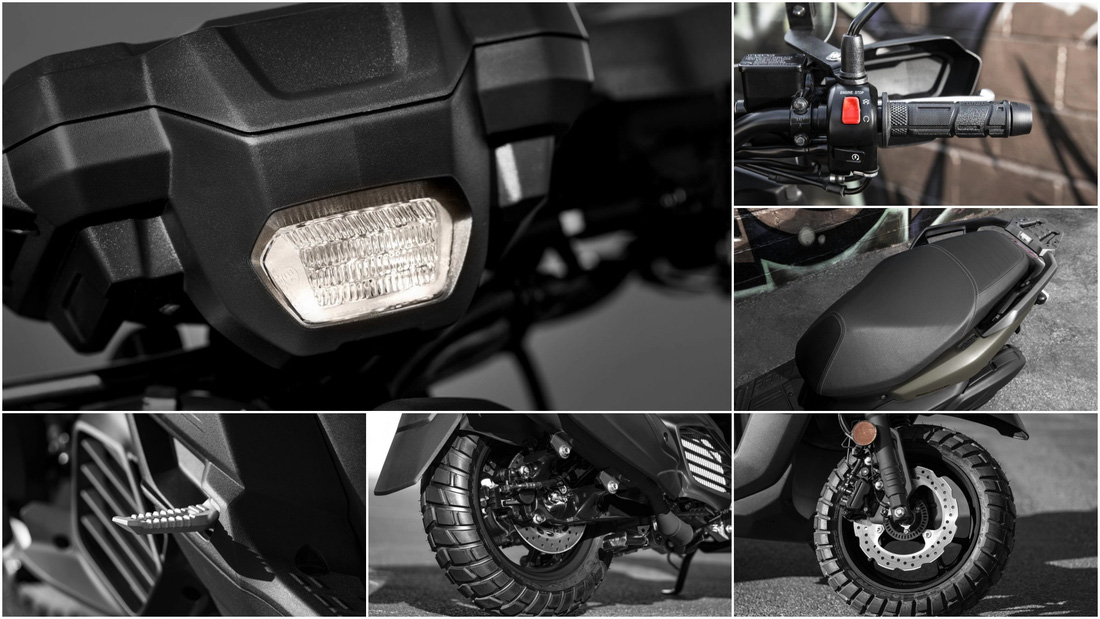 Yamaha Zuma 125 2024 có trang bị ở mức đủ dùng với một mẫu xe chơi: cổng sạc USB, ngăn đựng đồ dưới yên rộng rãi hơn trước, hệ thống Start & Stop giúp tự động tắt động cơ sau 3 giây dừng máy để tiết kiệm nhiên liệu hơn…