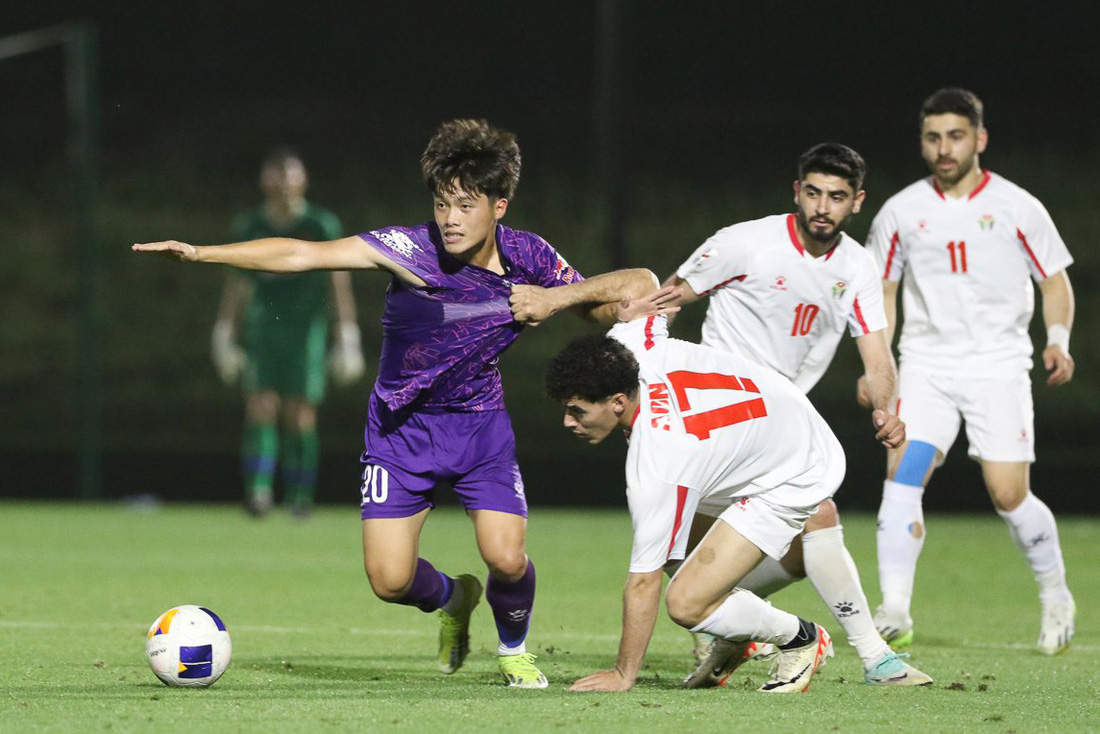 U23 Việt Nam có trận giao hữu hòa 0-0 (thua 3-4 penalty) trước U23 Jordan - Ảnh: VFF