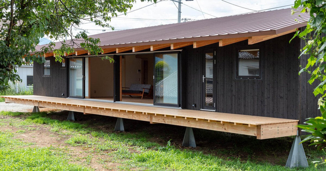 Các mô hình nhà ở truyền thống của Nhật Bản cũng sử dụng chủ yếu các nguyên liệu thân thiện môi trường - Ảnh: Designboom