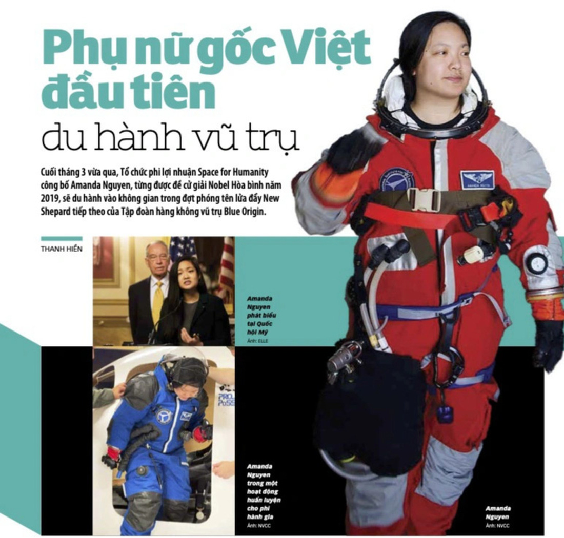 Amanda Nguyen - người phụ nữ gốc Việt đầu tiên sẽ du hành vũ trụ. Cô kể với Tuổi Trẻ về cuộc đời mình, cả khoảnh khắc ăn mừng bằng bánh xèo khi hay tin được chọn bay vào vũ trụ.