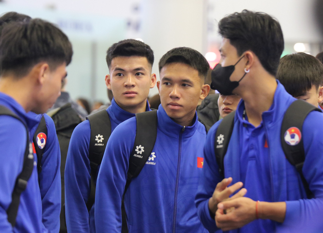 Ngày 10-4, U23 Việt Nam có cử dượt đội hình cuối cùng ở trận giao hữu với U23 Jordan trước thềm vòng chung kết U23 châu Á 2024 - Ảnh: VFF