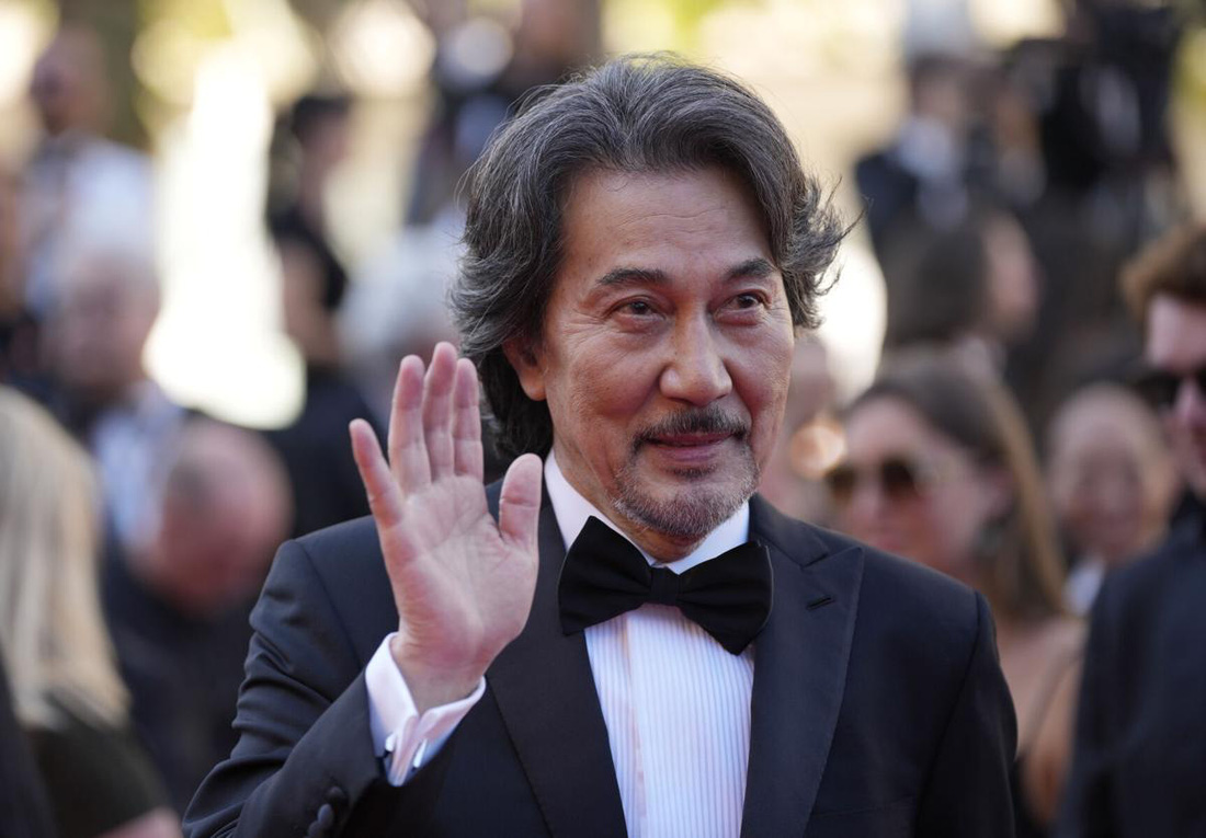 Tài tử người Nhật Koji Yakusho, người đoạt giải Nam diễn viên chính xuất sắc nhất tại Cannes năm ngoái - Ảnh: GETTY