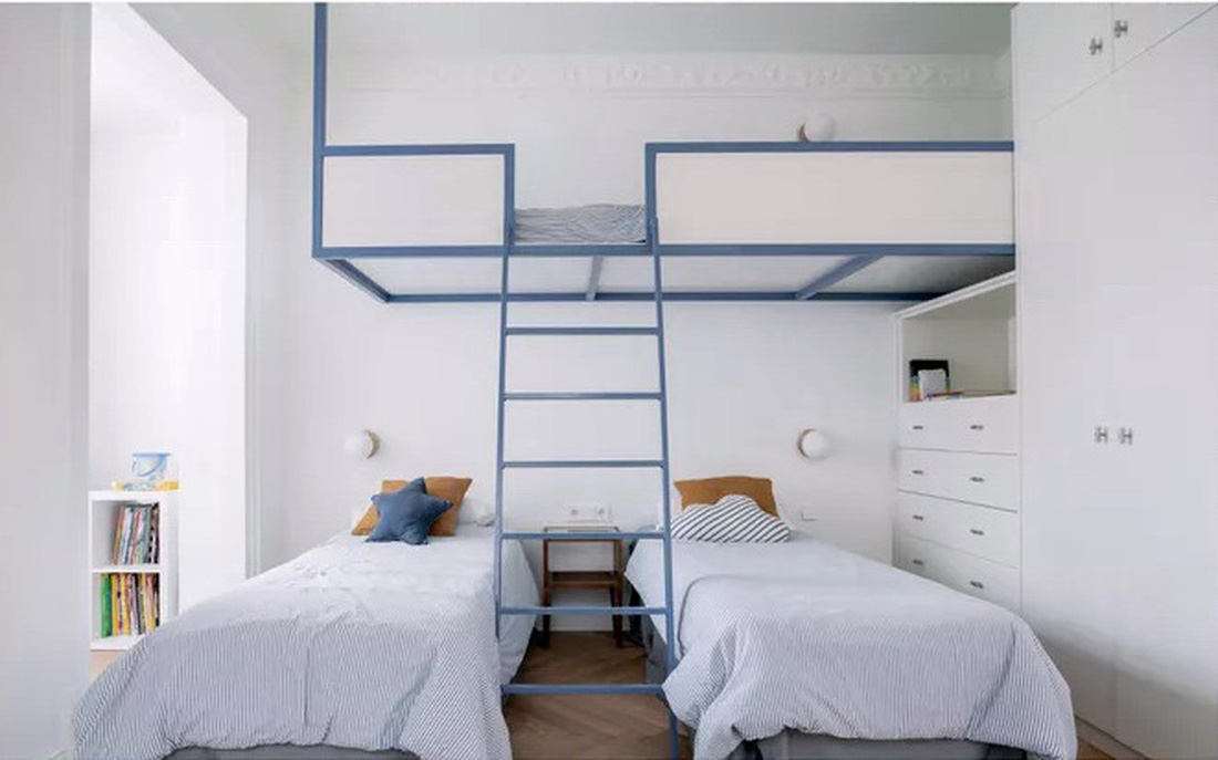 Thiết kế giường tầng tiện ích phù hợp với không gian sống hiện đại và các gia đình đa thế hệ - Ảnh: BHG 