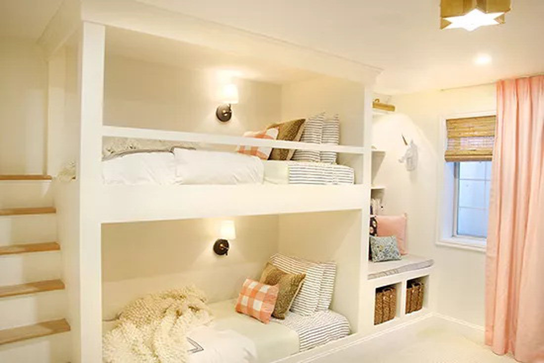 Cách tiếp cận mới của các nhà thiết kế nội thất đã mang đến cho giường tầng nhiều cải tiến mới mẻ - Ảnh: BHG