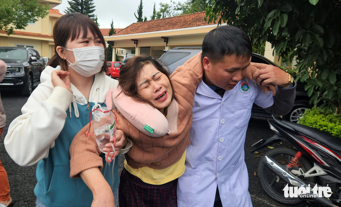 Bà Nguyễn Thị Tâm (52 tuổi), bà ngoại của các nạn nhân - Ảnh: M.V