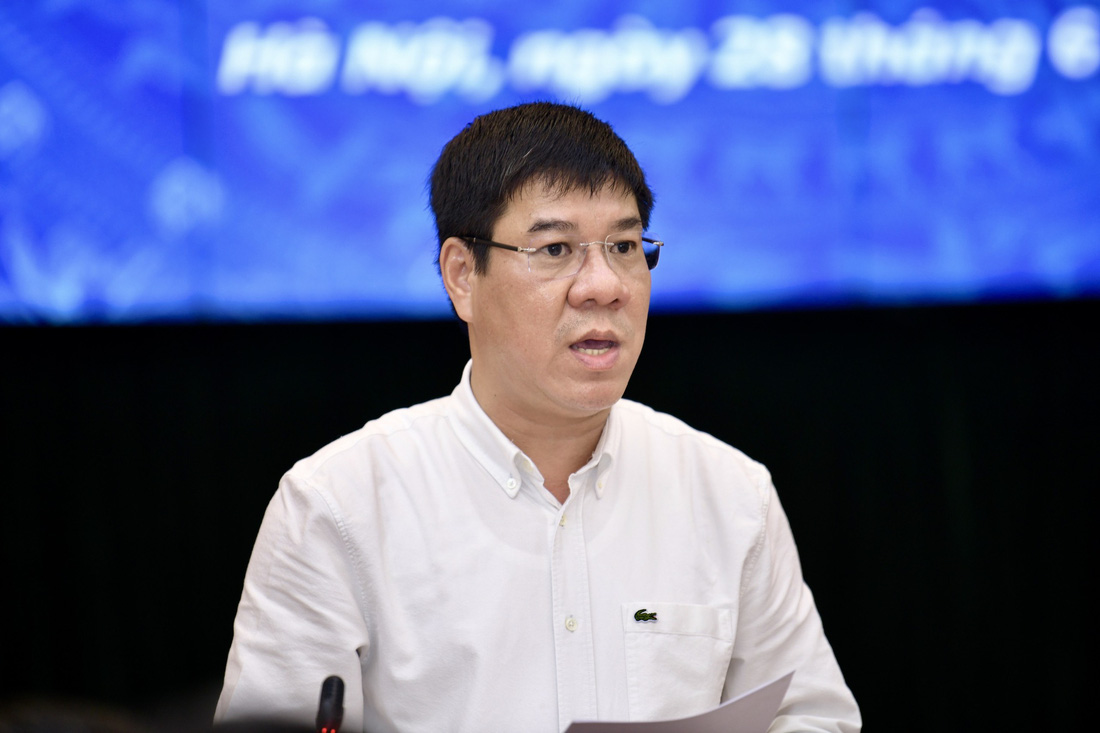 Ông Huỳnh Văn Chương, thường trực ban chỉ đạo thi, cục trưởng Cục Quản lý chất lượng, Bộ Giáo dục và Đào tạo - Ảnh: NAM TRẦN
