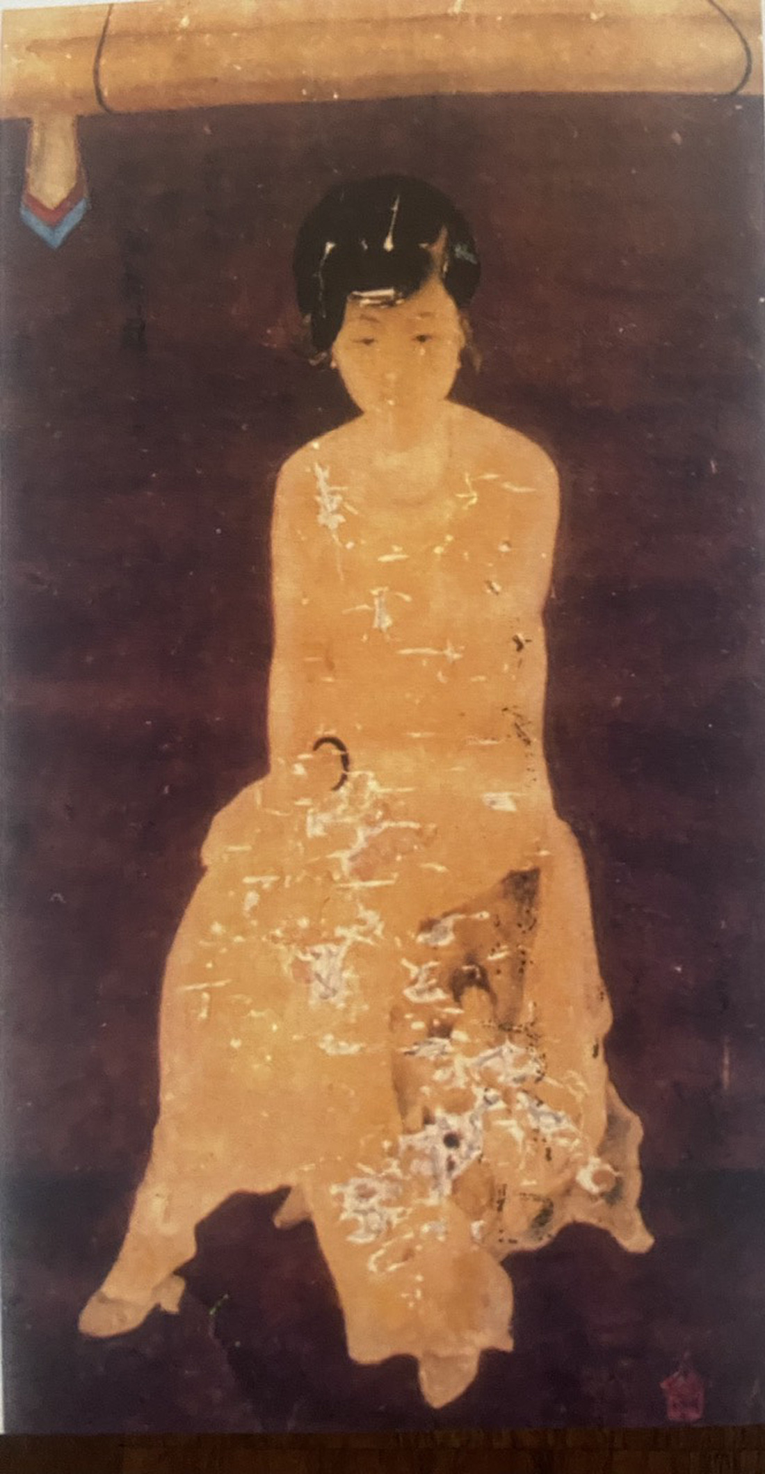 Hiện vẻ hoa - tác phẩm duy nhất của Nguyễn Tường Lân có mặt trong bộ sưu tập của Bảo tàng Mỹ thuật Việt Nam