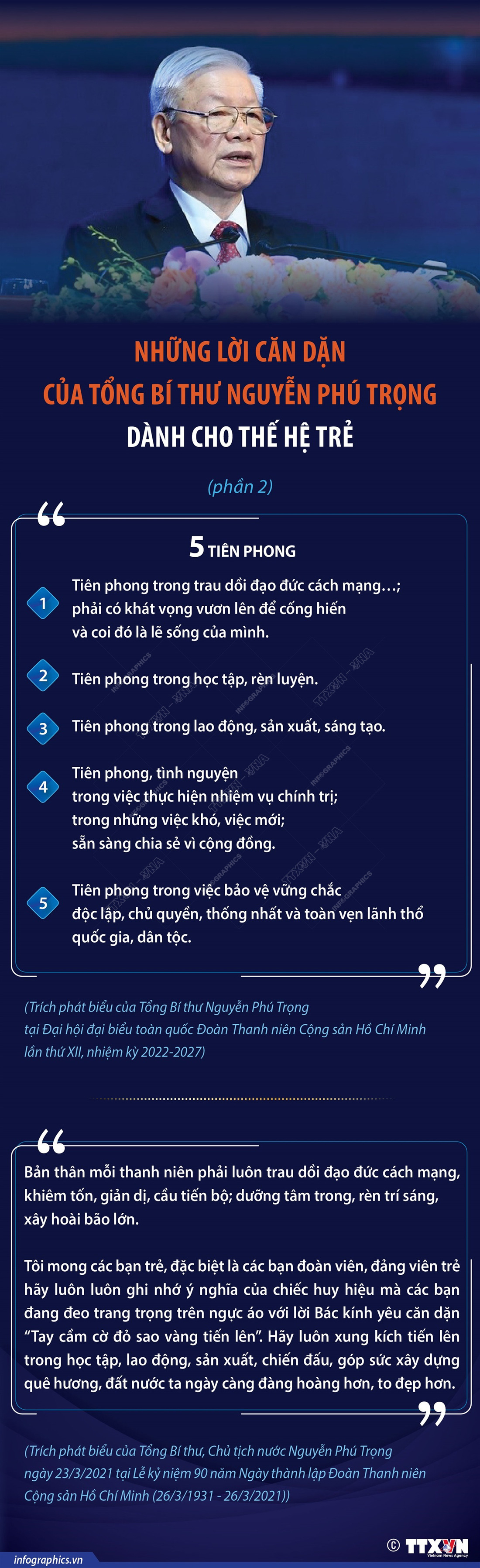 Những lời căn dặn của Tổng bí thư Nguyễn Phú Trọng dành cho thế hệ trẻ- Ảnh 2.