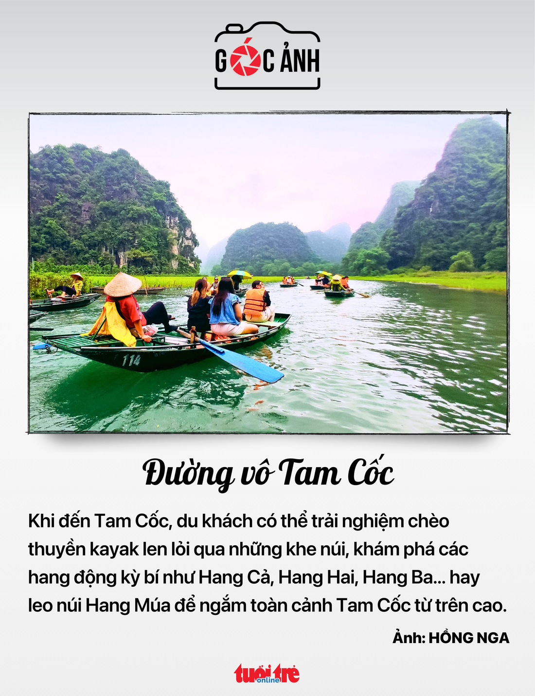 Đường vô Tam Cốc - Ảnh: HỒNG NGA