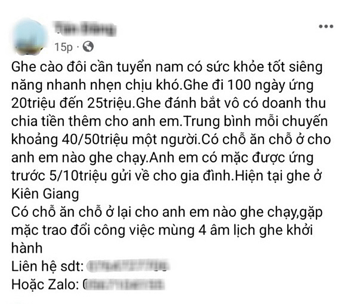 Cạm bẫy rình rập ngư phủ biển Tây - Kỳ cuối: Đi xin việc ngư phủ - Ảnh 3.