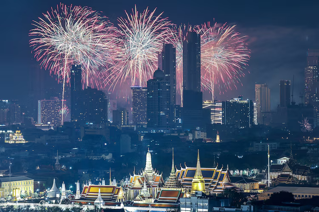 Pháo hoa rực sáng nhiều nơi, thế giới đón chào năm mới 2025 - Ảnh 6.