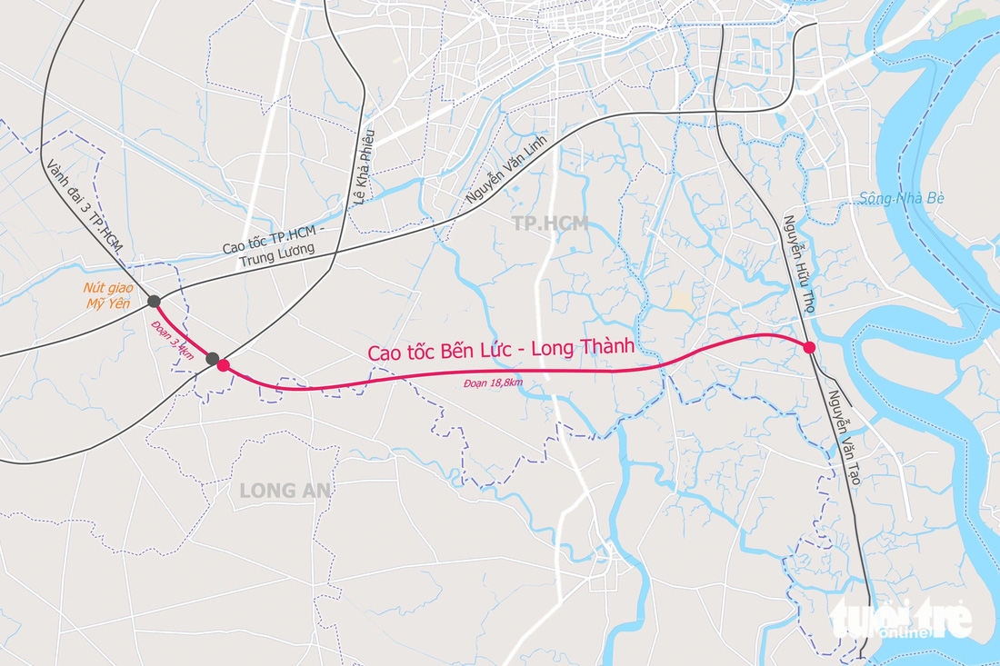 Ngắm 18km cao tốc Bến Lức - Long Thành nối Long An với cảng Hiệp Phước, thông xe dịp 30-4 - Ảnh 10.