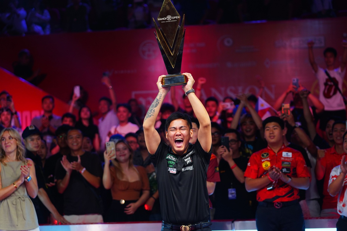 Cơ thủ Philippines Johann Chua vô địch Hanoi Open Pool Championship