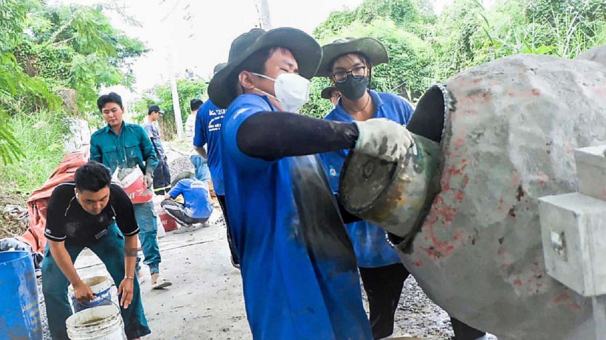 Làm tốt nhiều hoạt động phát sinh trong hè tình nguyện