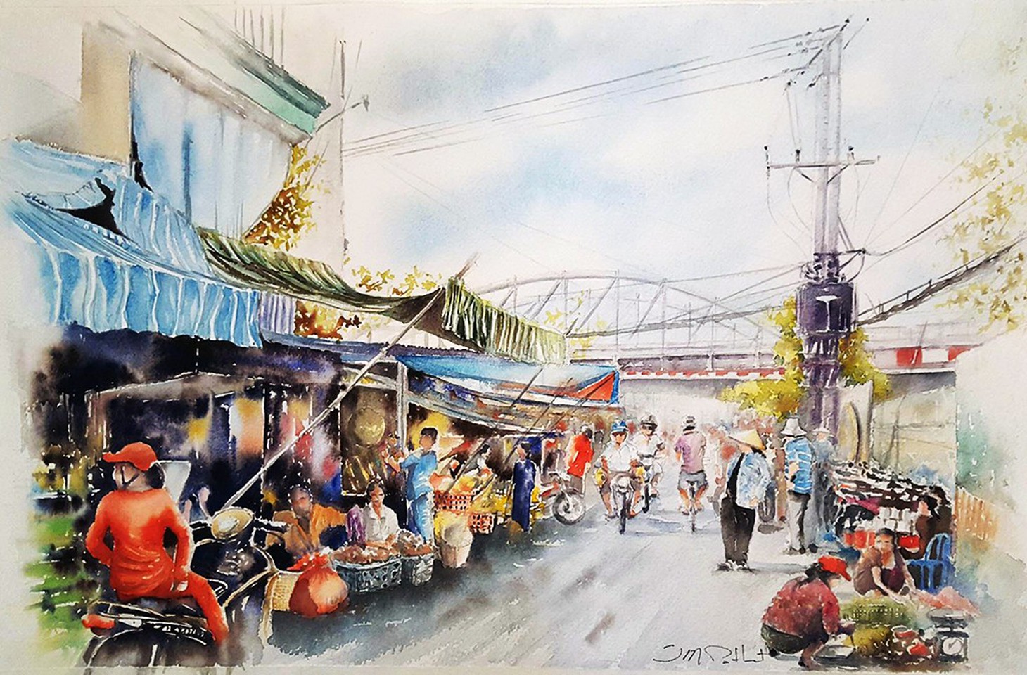Jean-marc Potlet vẽ vì phải lòng mảnh đất hình chữ S  - Ảnh 13.