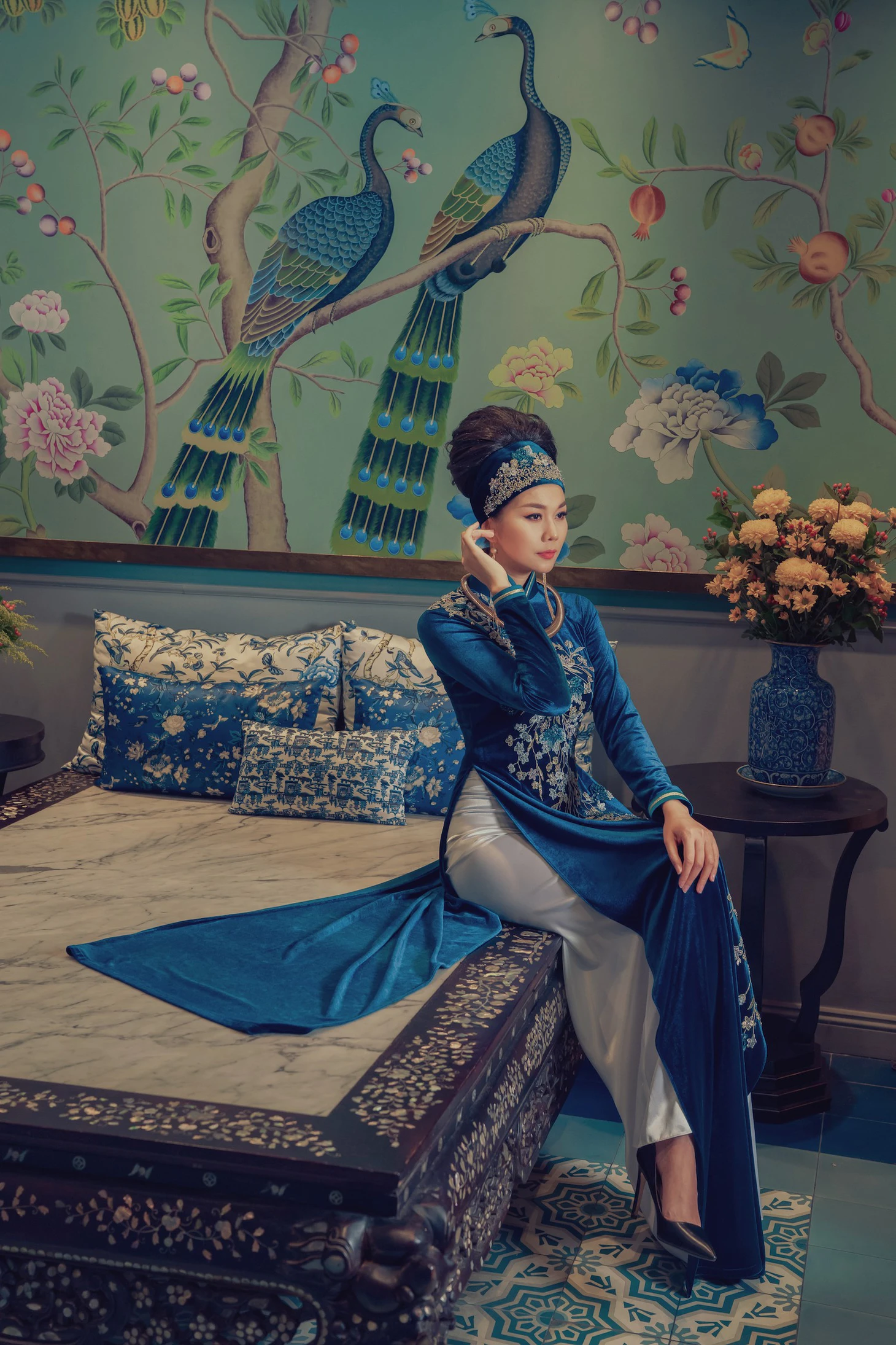 Lan Khuê, Thanh Hằng diện áo dài Nam Kỳ lục tỉnh - Ảnh 5.