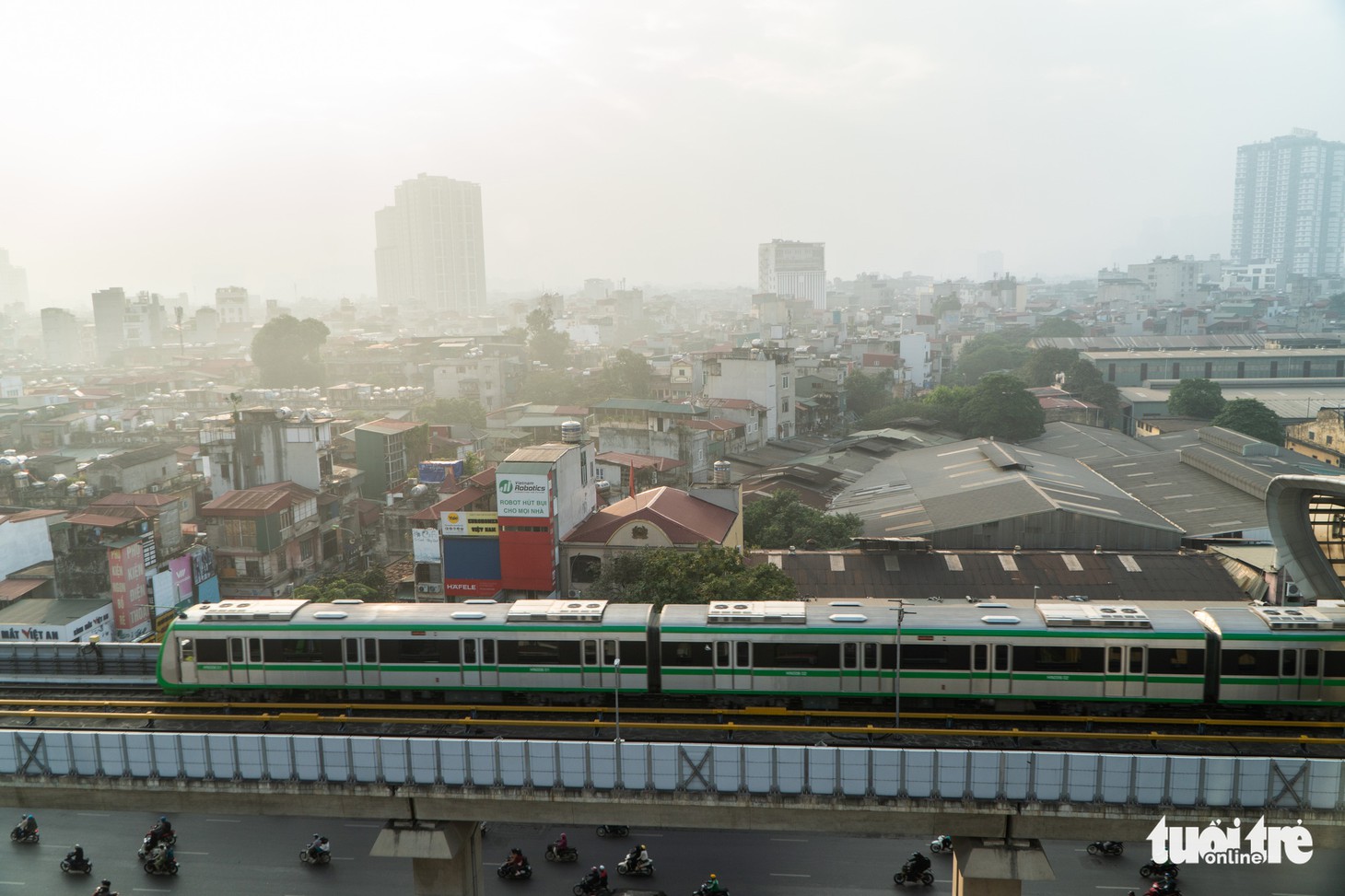 Ngắm đoàn tàu lần đầu chạy thử toàn tuyến trên đường sắt Cát Linh - Hà Đông - Ảnh 5.