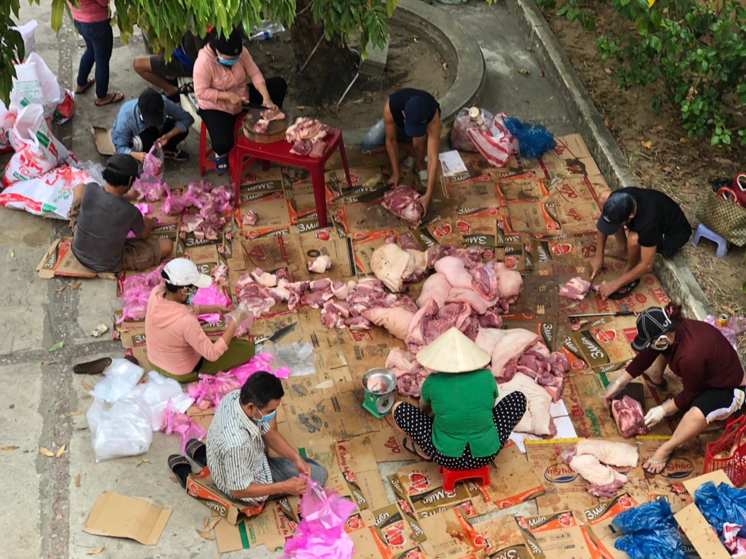 Xe chở thịt cá, gạo muối phát tận nhà cho hàng ngàn dân Hội An bị cách ly - Ảnh 5.