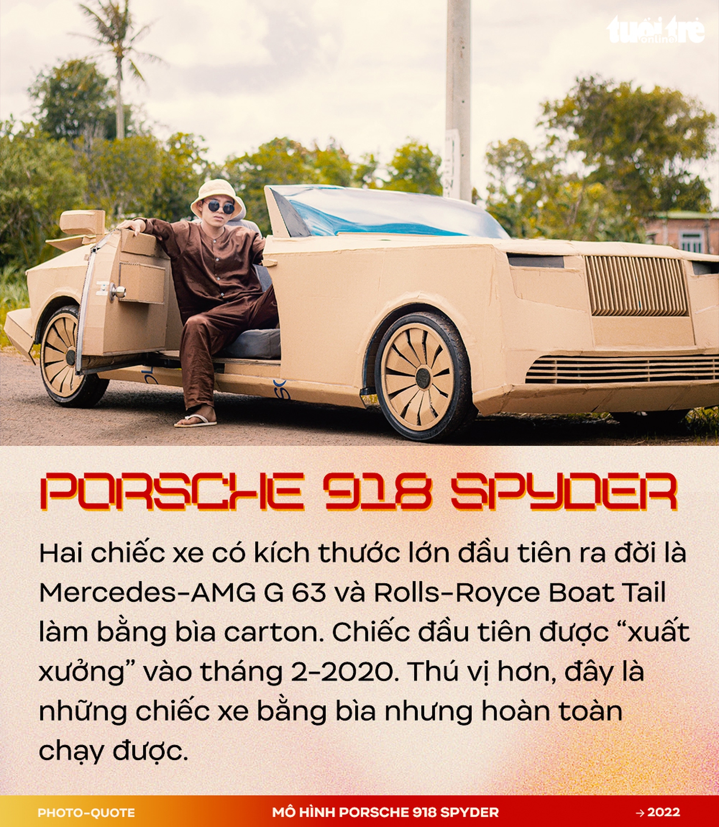 Đôi bạn 9X Tây Nguyên làm mô hình Porsche 918 Spyder gây sốt cộng đồng quốc tế - Ảnh 2.
