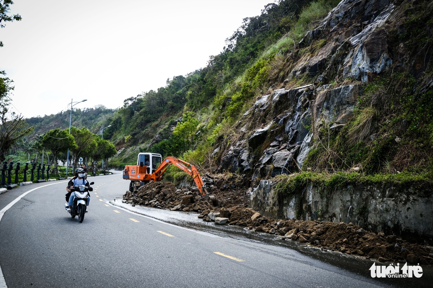 Khẩn trương khắc phục sạt lở đường lên bán đảo Sơn Trà, nối lại hoạt động tham quan - Ảnh 6.