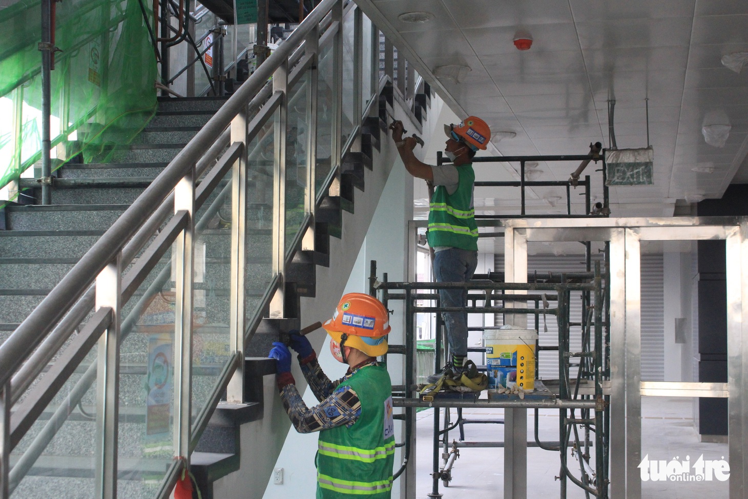 Cận cảnh nhà ga Khu công nghệ cao của tuyến metro số 1 sắp hoàn thành - Ảnh 8.