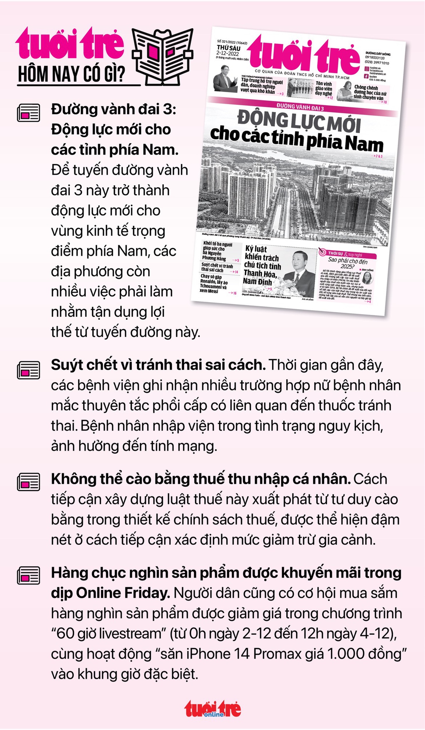 Tin tức sáng 2-12: TP.HCM thí điểm đường riêng cho xe đạp; Phạt 200.000 người uống rượu bia và chạy - Ảnh 4.