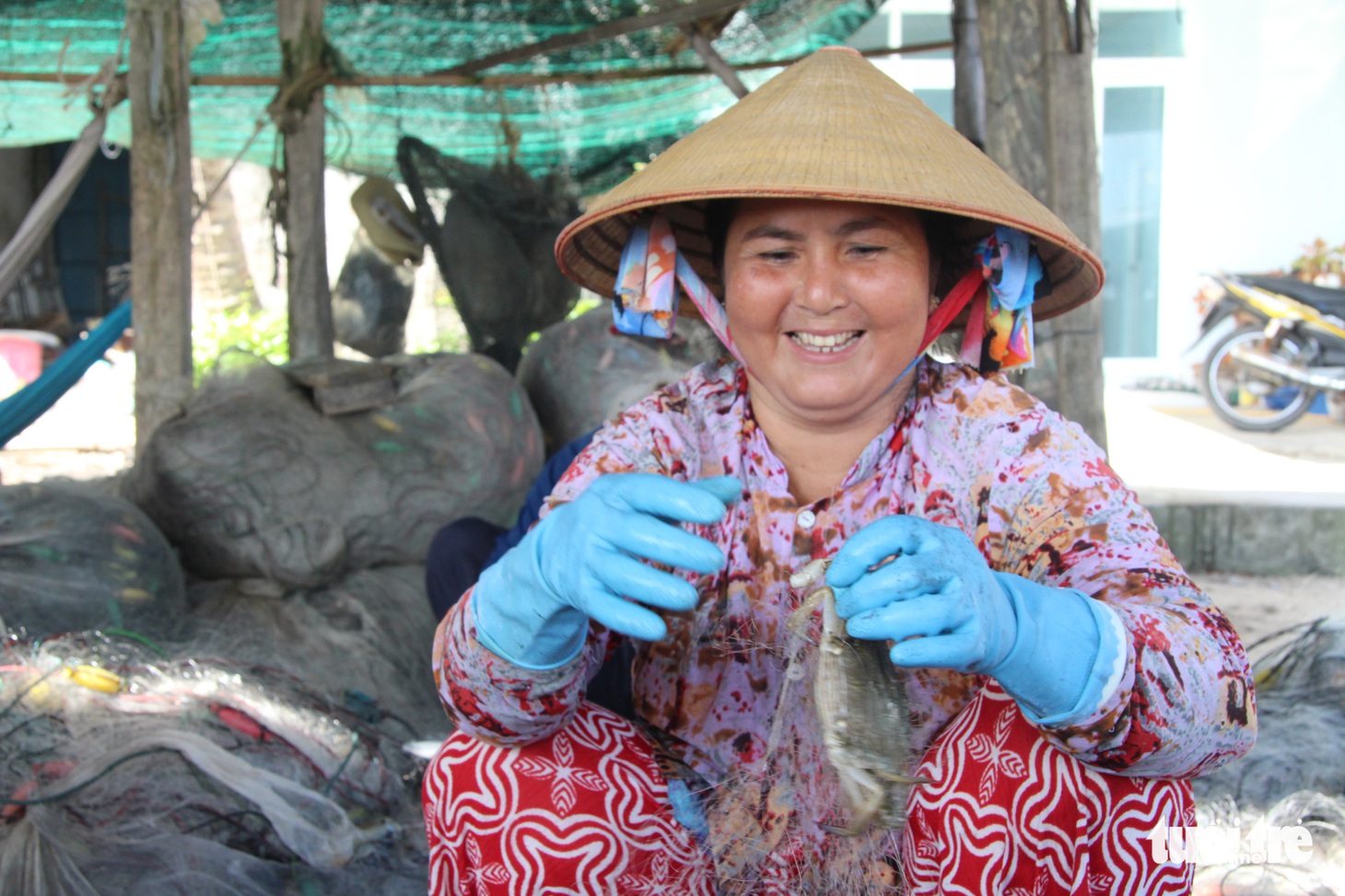 Ngư dân Hòn Sơn trúng mùa lưới ghẹ - Ảnh 1.