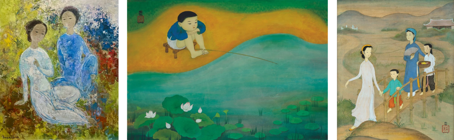 Phổ - Thứ - Lựu - Đàm tề tựu trong cuộc triển lãm tranh Đông Dương lớn - Ảnh 1.