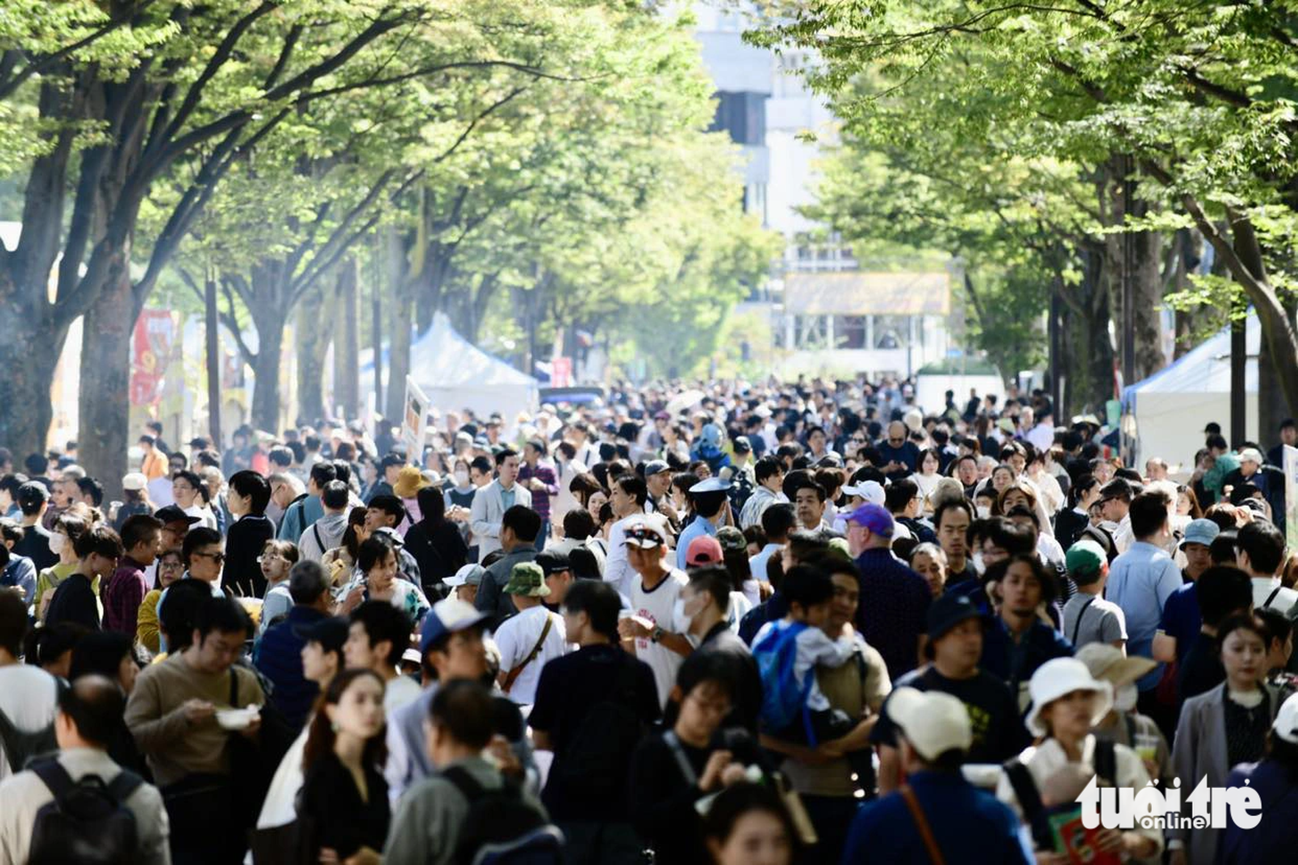 Hàng chục ngàn thực khách đã tới dự Vietnam Phở Festival tại Công viên Yoyogi sáng 7-10&nbsp;