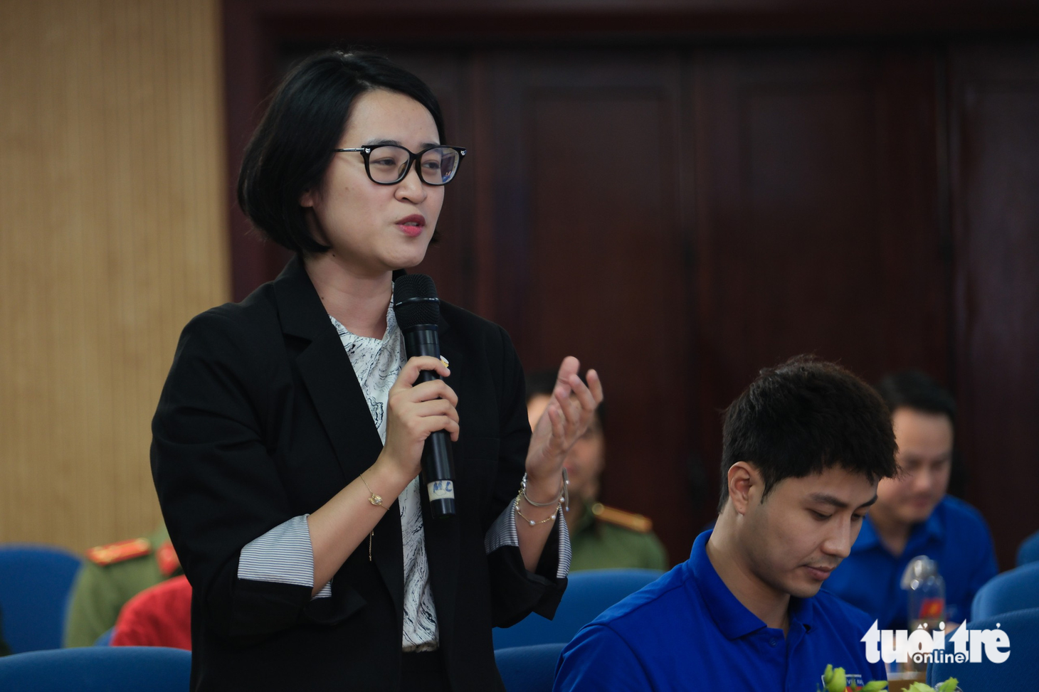 PGS.TS.BS Đào Việt Hằng, chủ tịch Mạng lưới trí thức trẻ Việt Nam toàn cầu - Ảnh: NAM TRẦN