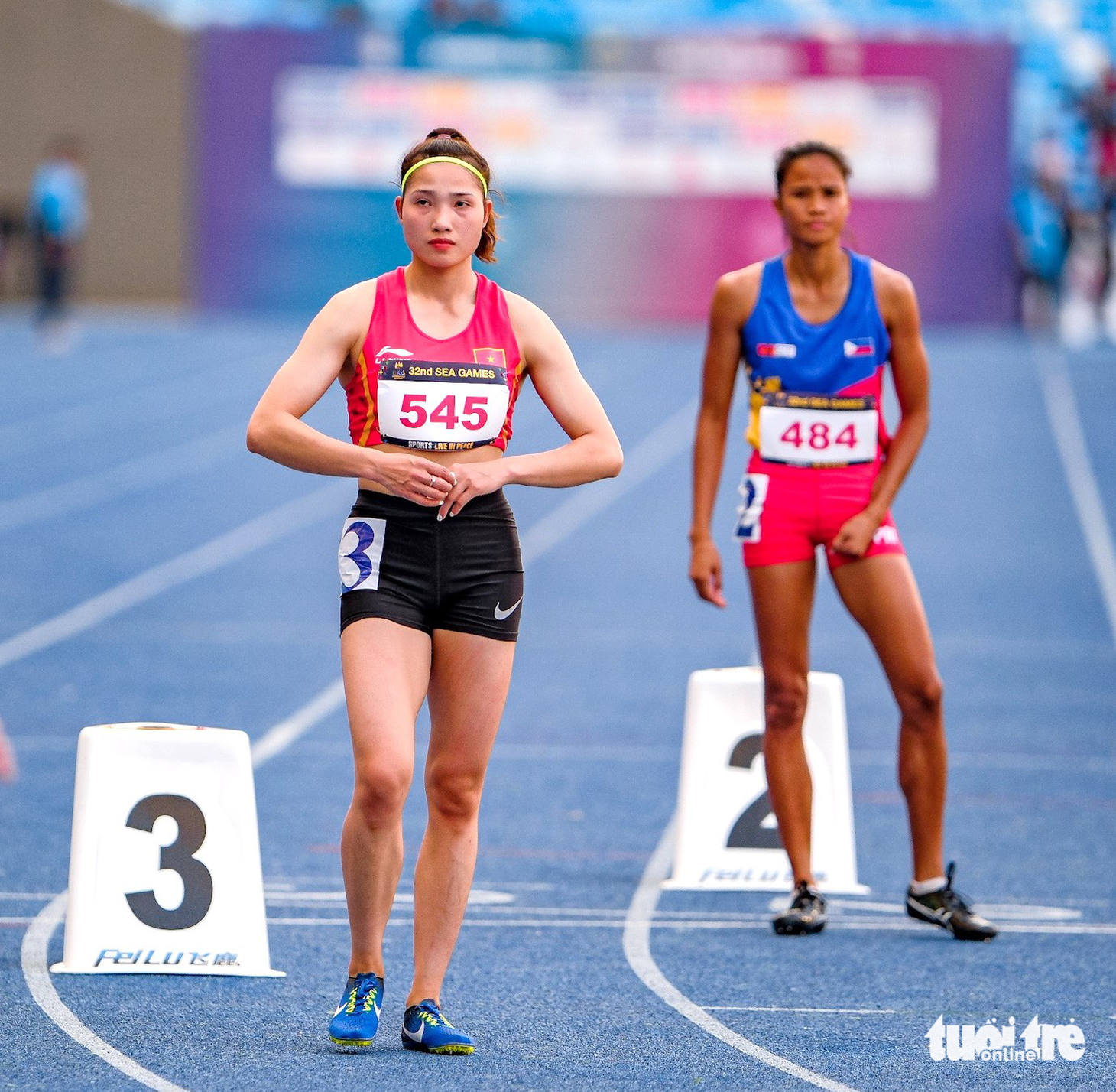 Vẻ đẹp thiên thần của các nữ VĐV điền kinh Việt Nam tại SEA Games 32 - Ảnh 3.