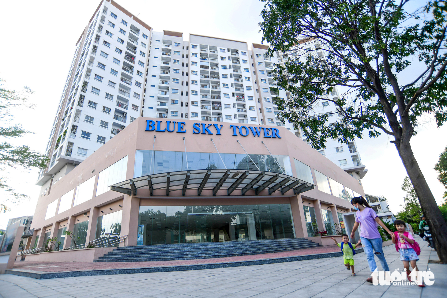 Khu nhà ở xã hội Blue Sky Tower vừa được xây dựng tại phường Bình Trưng Đông, TP Thủ Đức (TP.HCM) - Ảnh: QUANG ĐỊNH